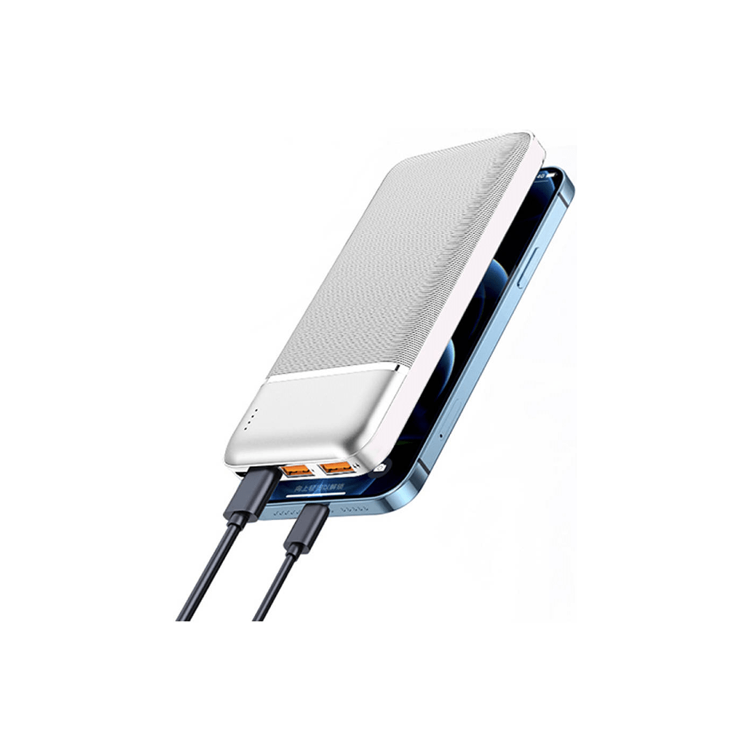 Wiwu JC-19W Power Bank 10000mAh - White in Qatar Wiwu JC-19W Power Bank 10000mAh - White in Qatar